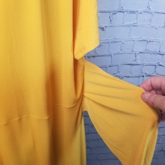 Lane Bryant yellow Jersey midi dress new - Picture 8 of 10